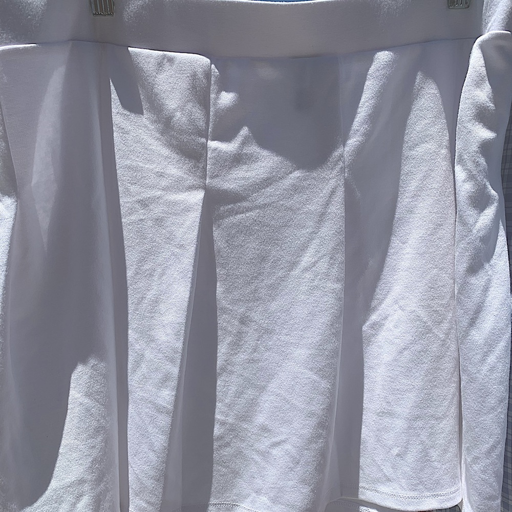 White Pleated Skirt